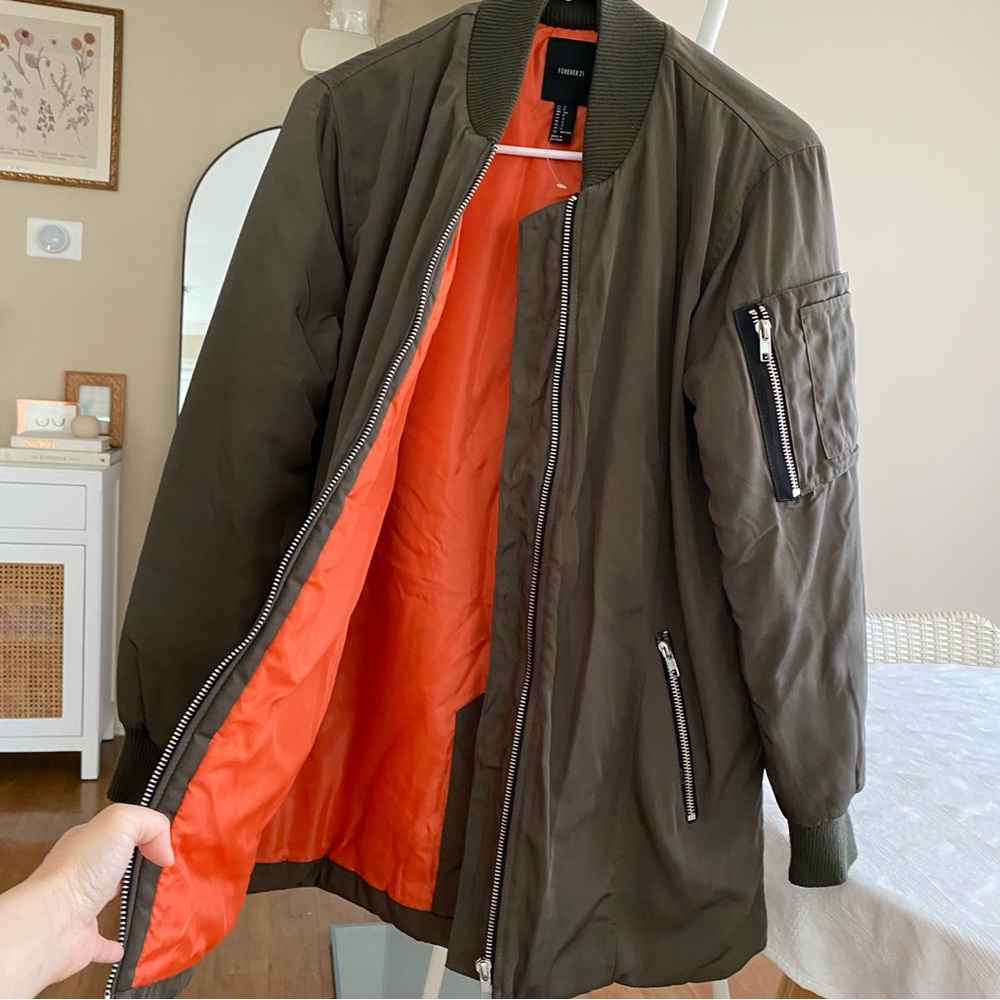 LIKE NEW Oversized Bomber Jacket